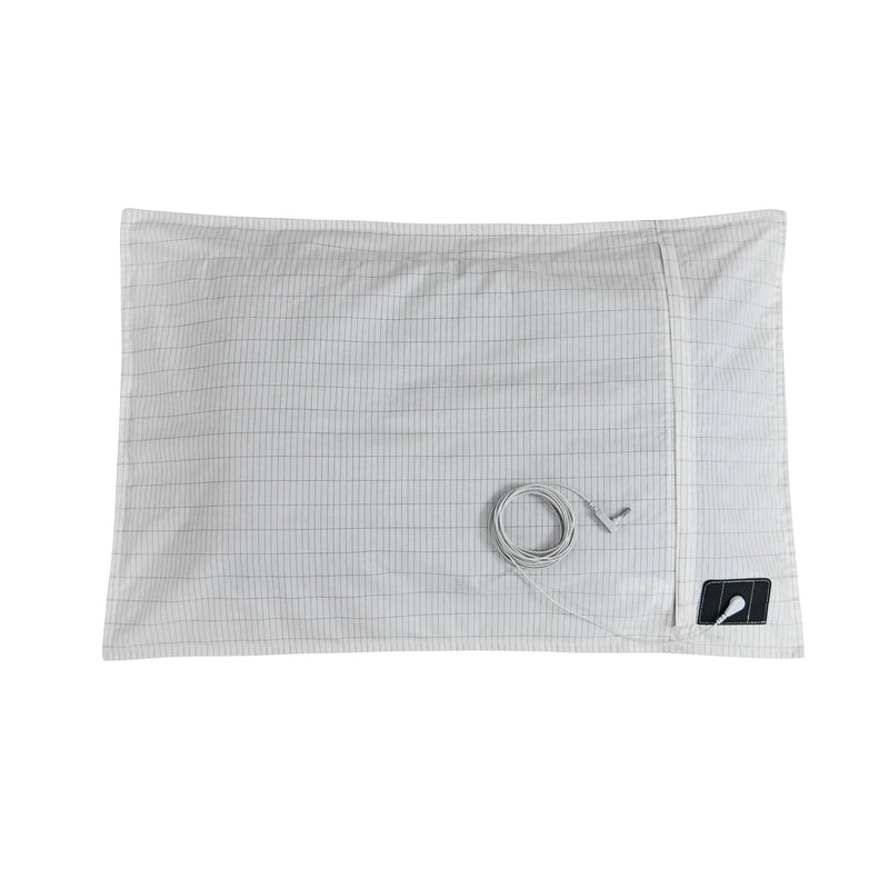 Taie d oreiller earthing Terralie — coton bio et argent conducteur