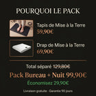 Pack Bureau + Nuit — Tapis + Drap de Mise à la Terre
