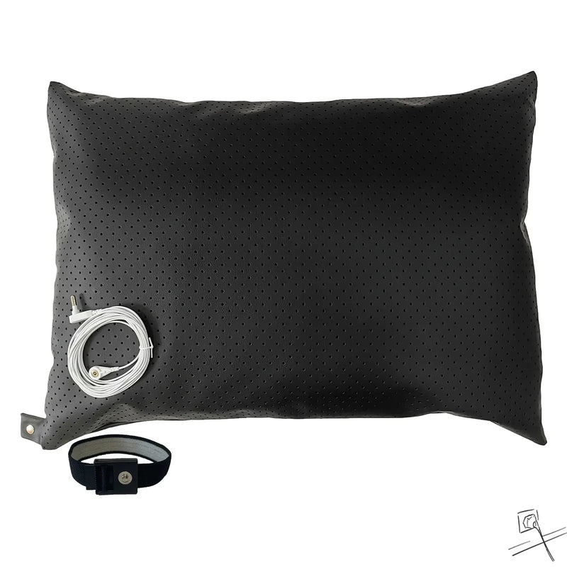 Taie d oreiller earthing Terralie — coton bio et argent conducteur